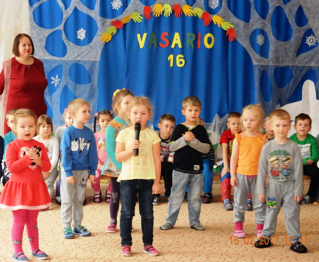 Vasario 16-osios šventė darželyje