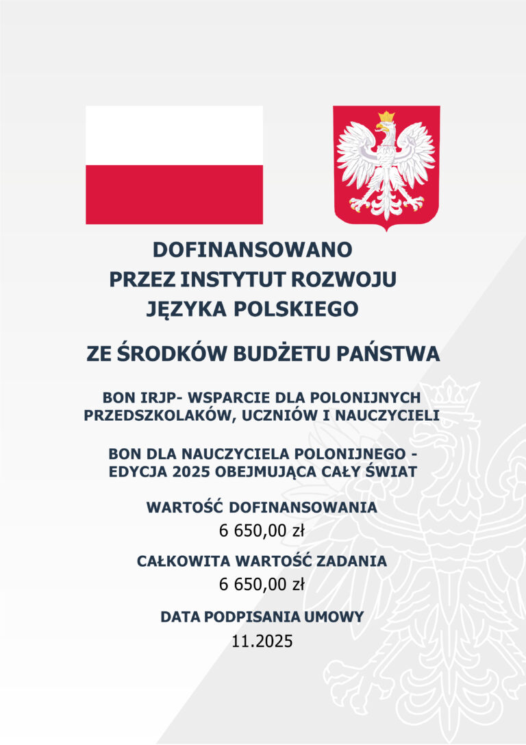 Bon dla Nauczyciela Polonijnego